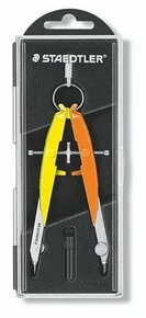 Kompass "Mars Comfort Neon", 2er-Set, hochpräzise, ??gelb-orange, STAEDTLER